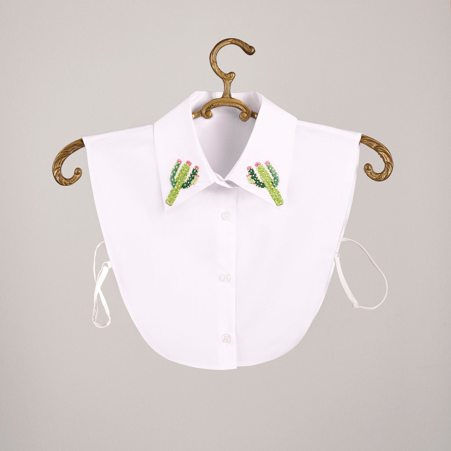 Cactus Embroidered Detachable Collar