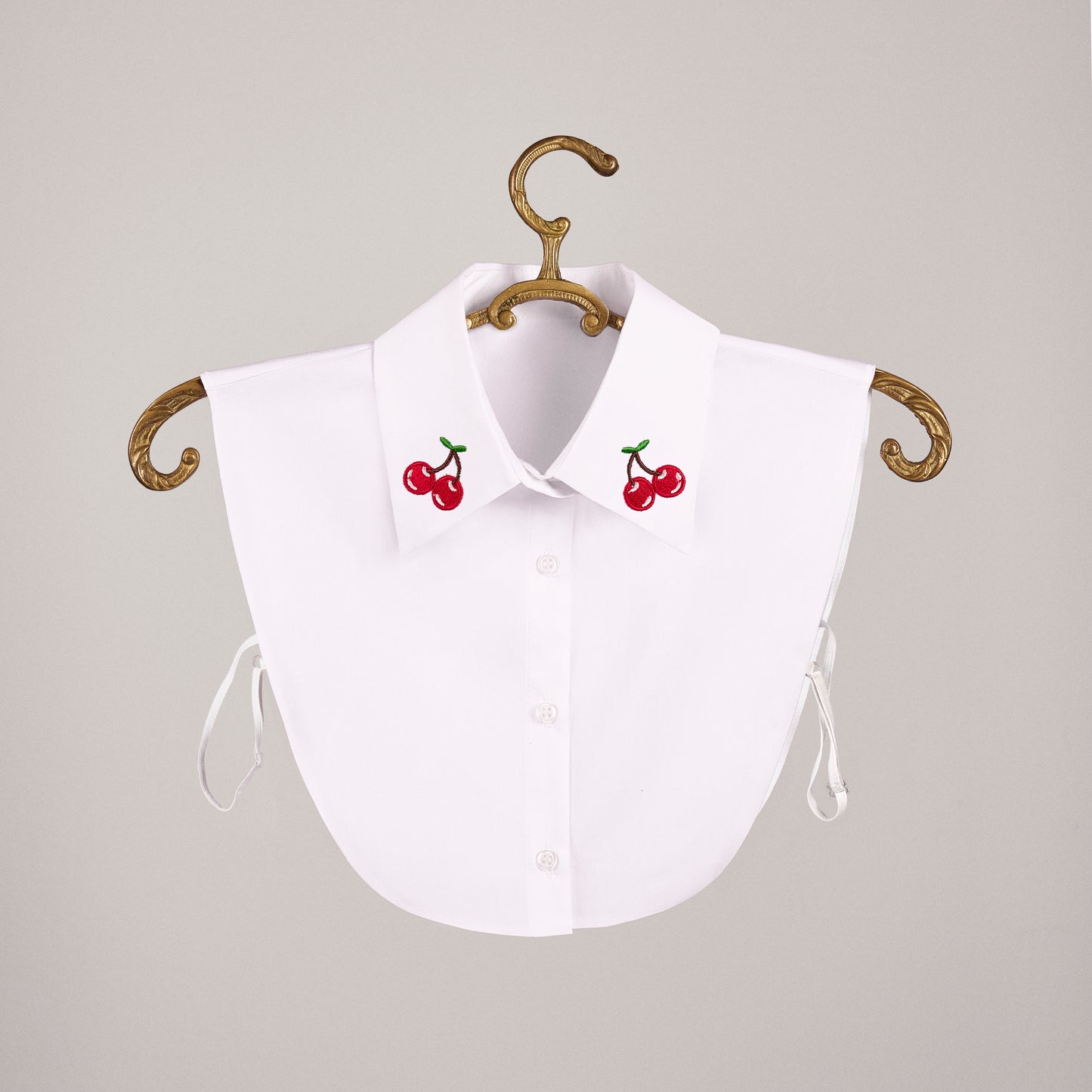 Cherry Embroidered Detachable Collar