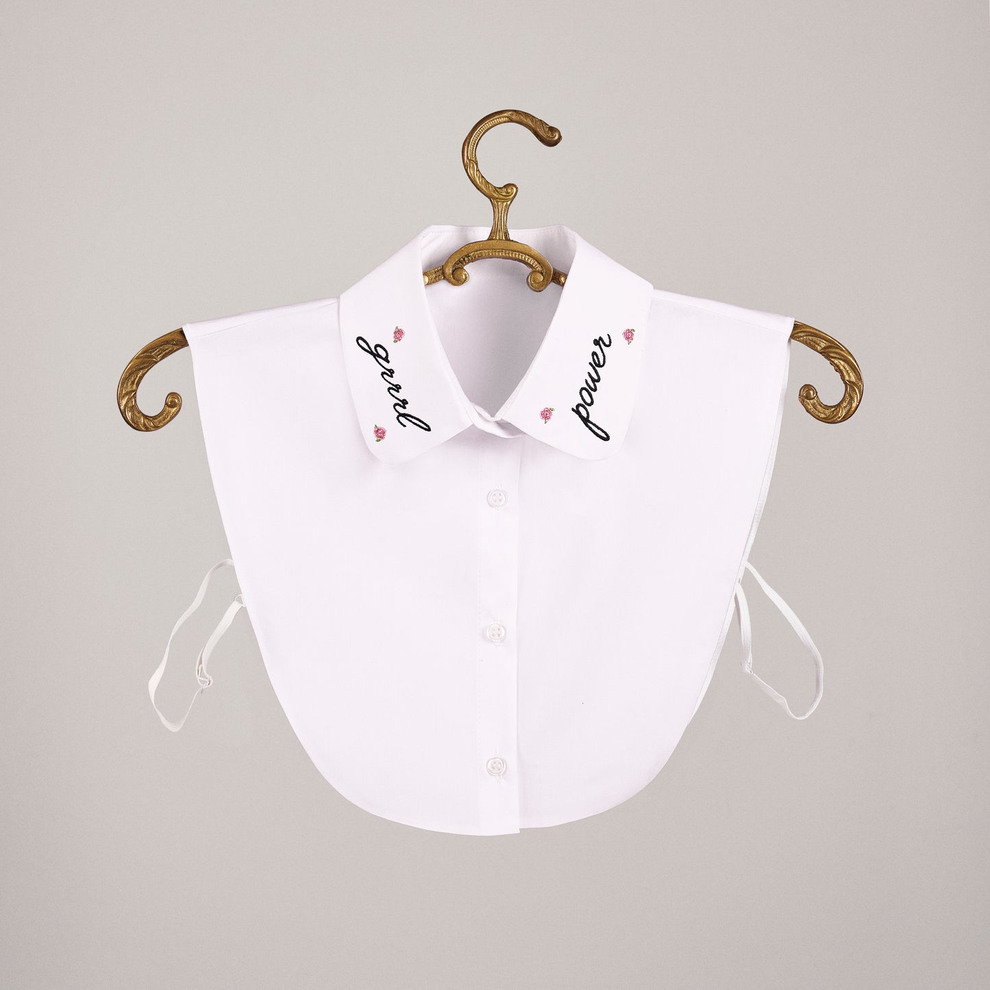 Grrrl Power Embroidered Detachable Collar