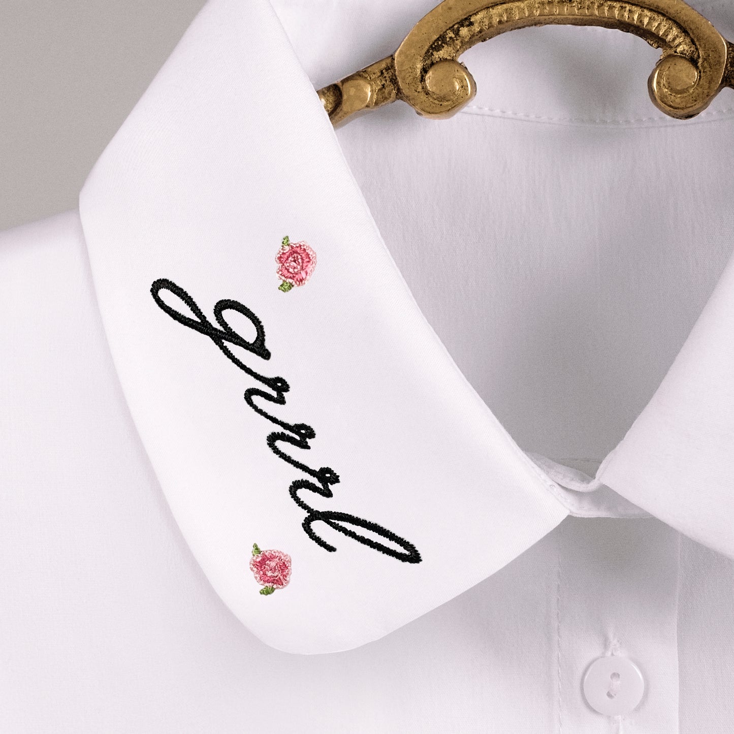 Grrrl Power Embroidered Detachable Collar