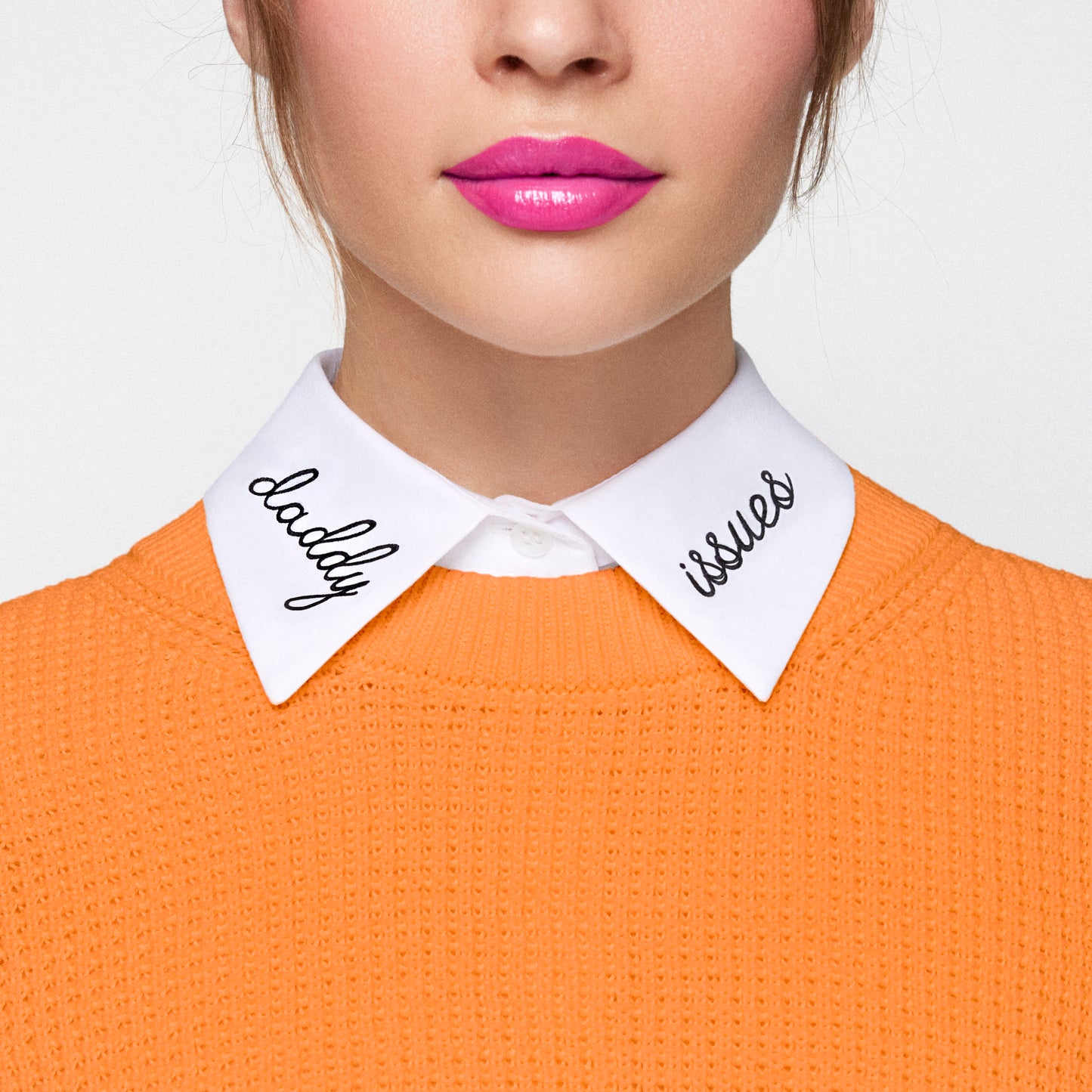 Daddy Issues Embroidered Detachable Collar