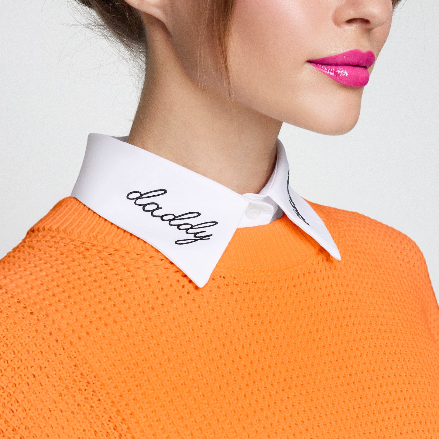 Daddy Issues Embroidered Detachable Collar